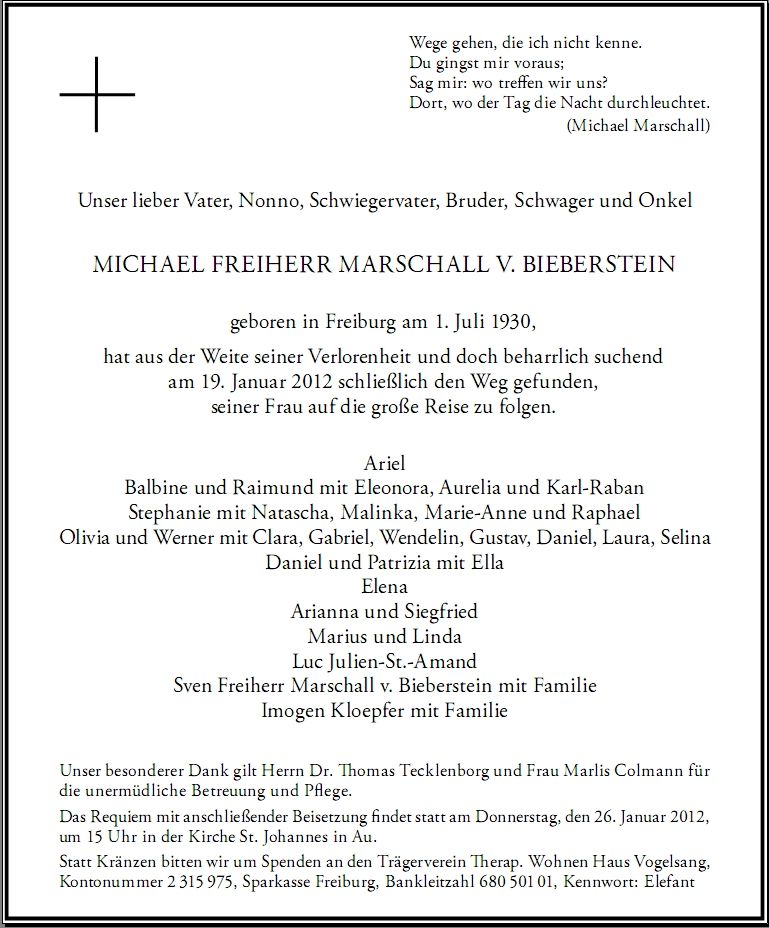 Michael Freiherr Marschall von Bieberstein